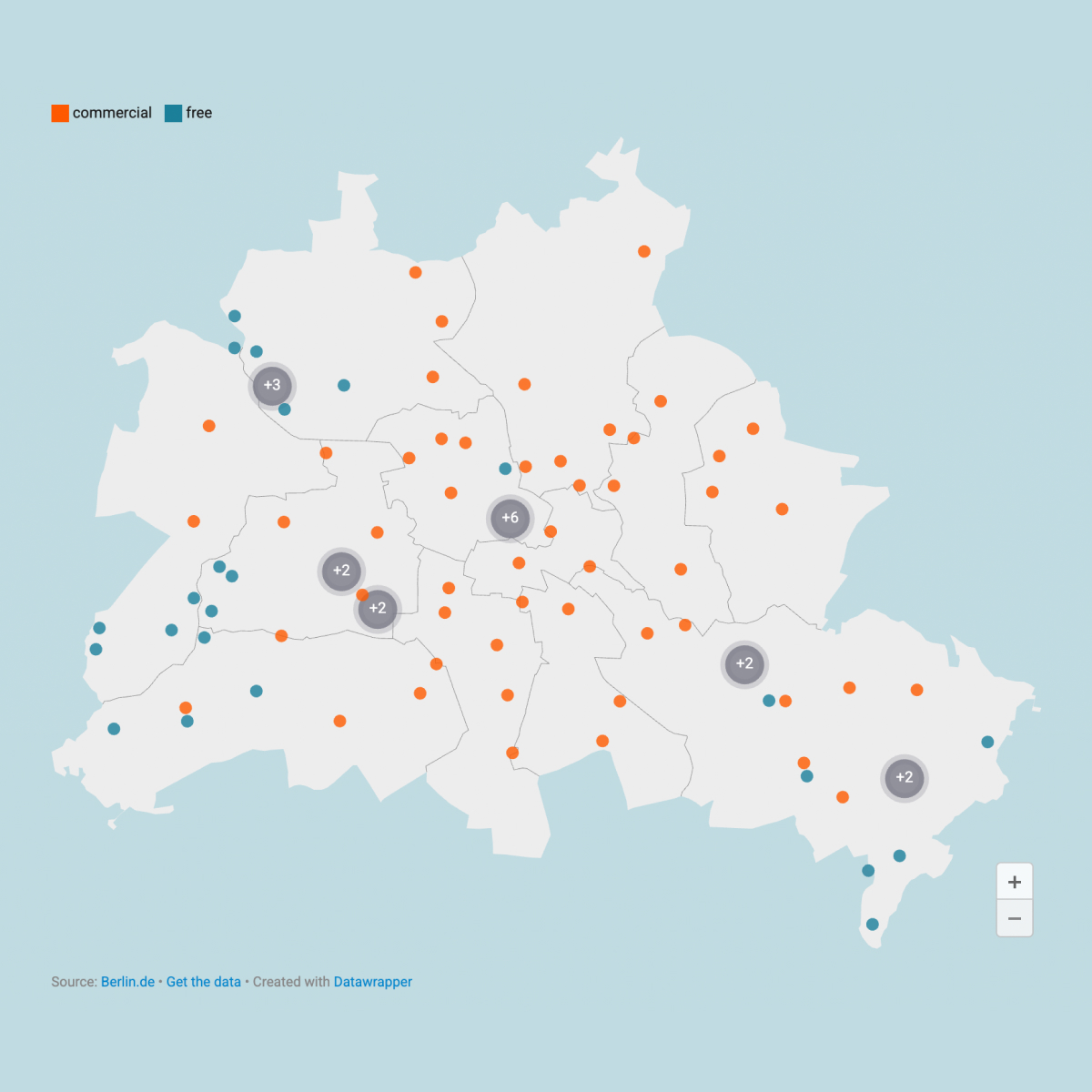 Datavisualization of Public Swimming Pools