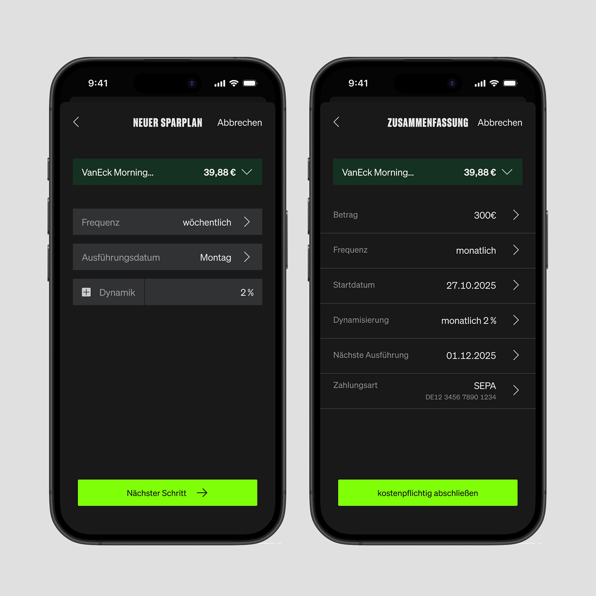 Savings Plan Mock-Up